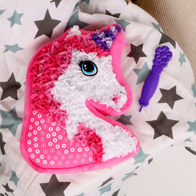 The Orb Factory ORB PlushCraft Unicorn Pillow, Fabric by Number Art & Crafts, Ages 5 and Up, No Sewing Required, 324 Pieces for Making Your Own DIY Unicorn Cozy Pillow, Learning Fun with Bright Colors, Multi,1 Count - Image 4
